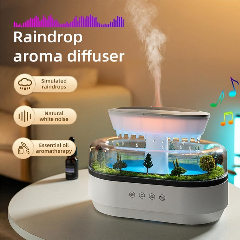 **RainCloud Reverie – Ultrasonic Aroma Diffuser & Humidifier**