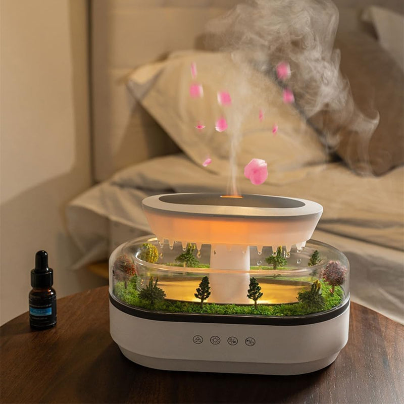 **RainCloud Reverie – Ultrasonic Aroma Diffuser & Humidifier**