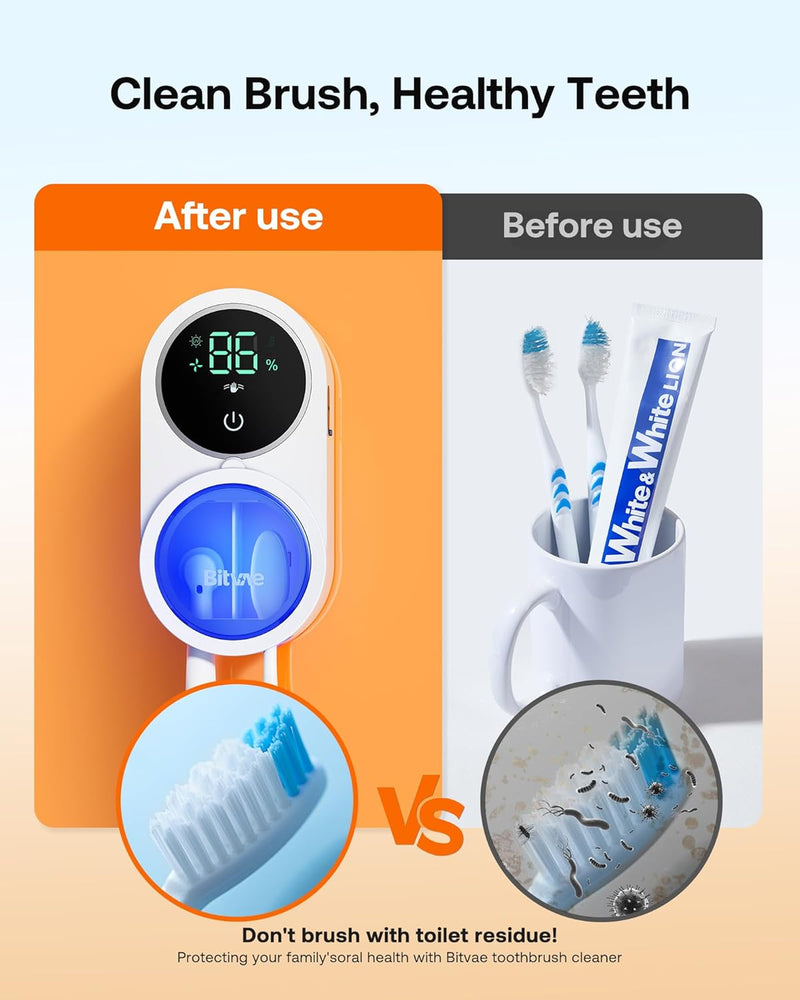 BrightSmile Pro – Ultimate LED UV Toothbrush Sanitizer & Holder