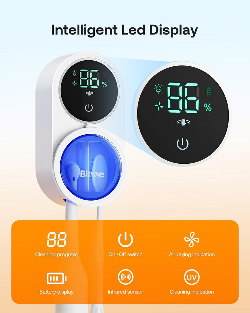 BrightSmile Pro – Ultimate LED UV Toothbrush Sanitizer & Holder