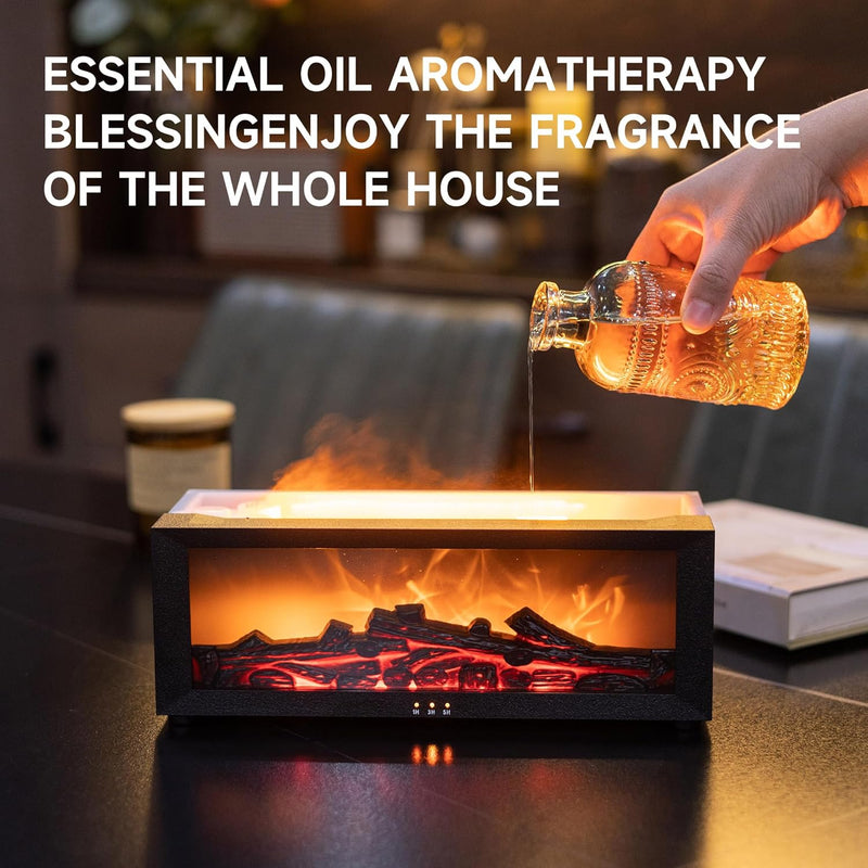 **EmberGlow – 7-Color Ultrasonic Aroma Diffuser & Humidifier**