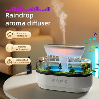 **RainCloud Reverie – Ultrasonic Aroma Diffuser & Humidifier**