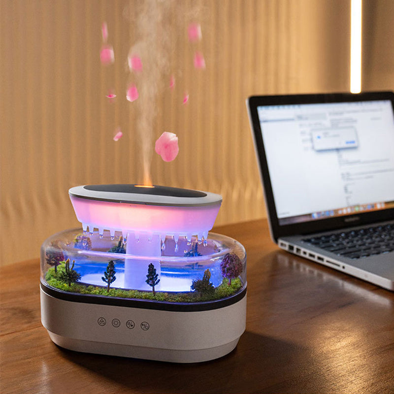 **RainCloud Reverie – Ultrasonic Aroma Diffuser & Humidifier**