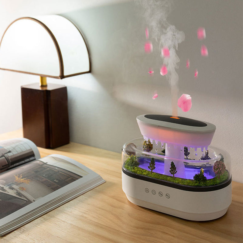 **RainCloud Reverie – Ultrasonic Aroma Diffuser & Humidifier**